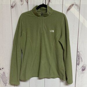The North Face Women’s XL TKA 100 Glacier Fleece Quarter-Zip Green